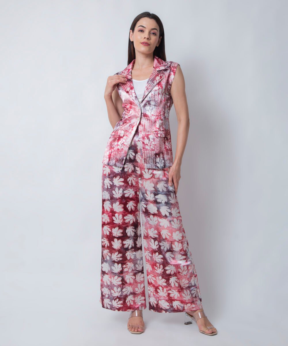 Sleeveless Printed Co-ord by Orsa Couture