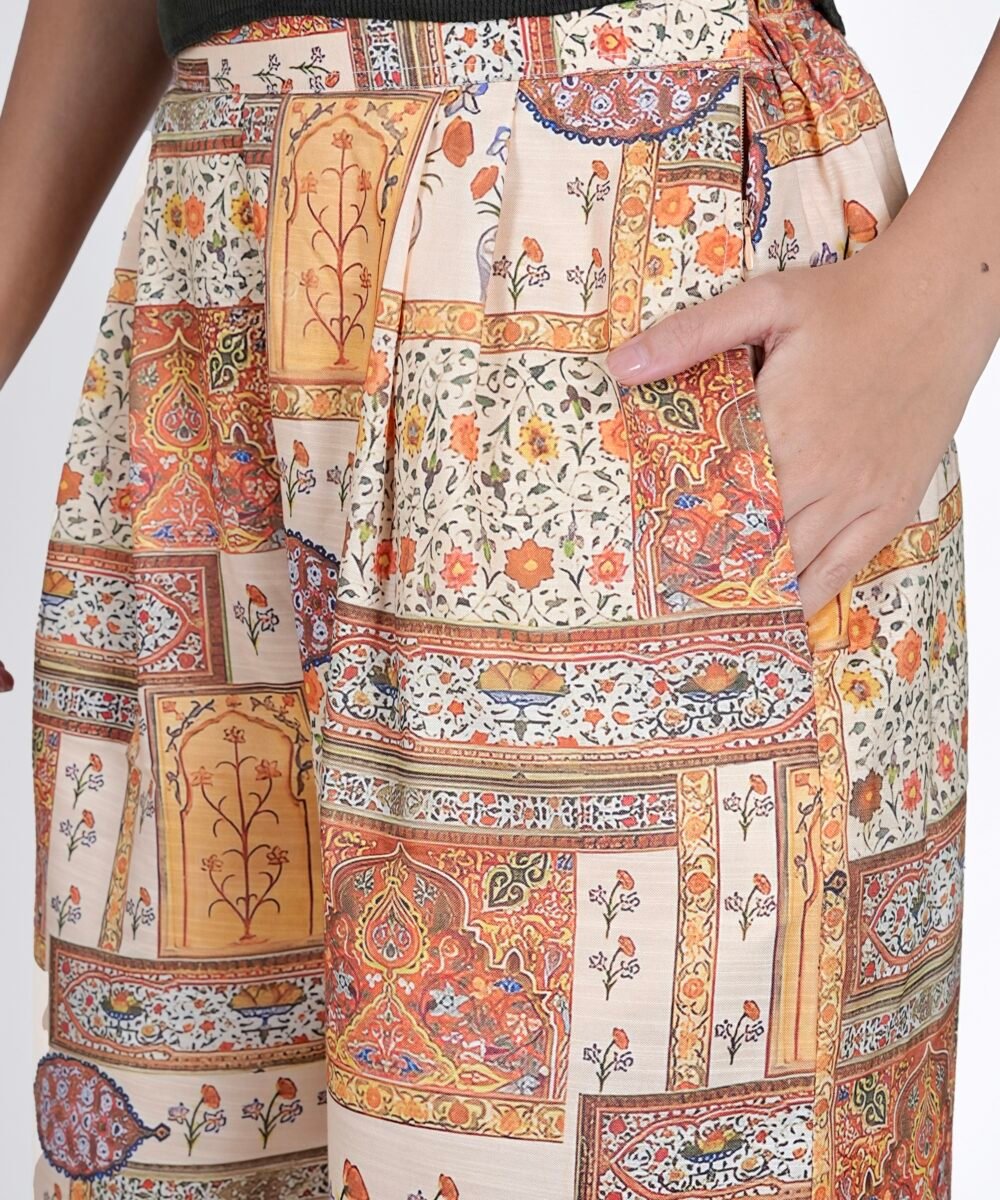 ORSA - V-Neck Viscose Crepe Waistcoat Co-ord - Image 6