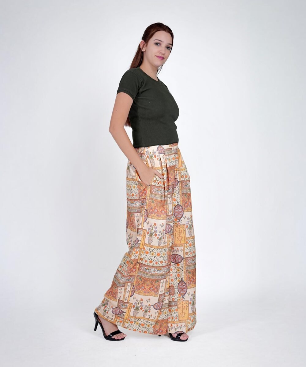 ORSA - V-Neck Viscose Crepe Waistcoat Co-ord - Image 3