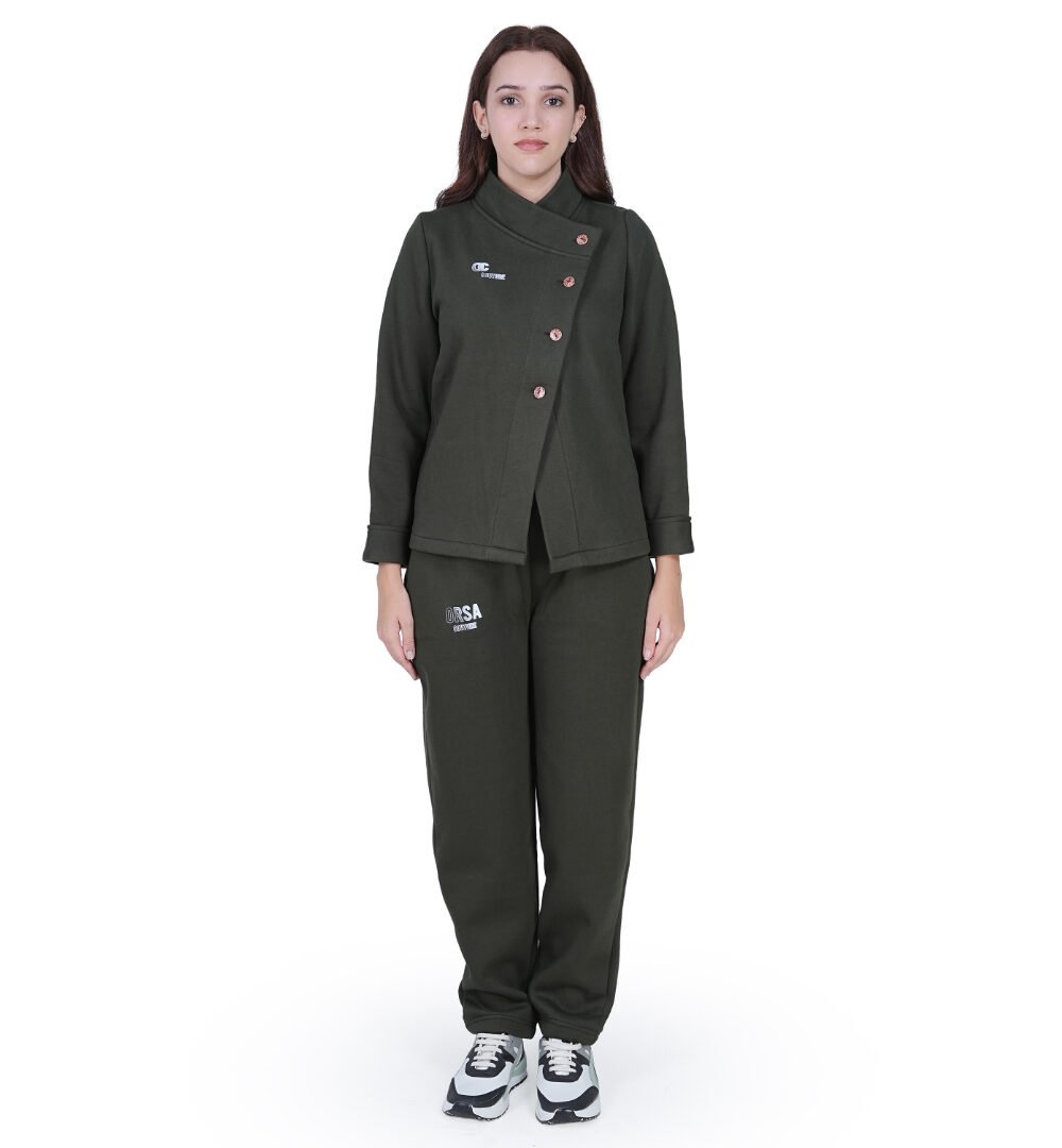 ORSA Womens Cross over Jackets fleece coord - Image 2