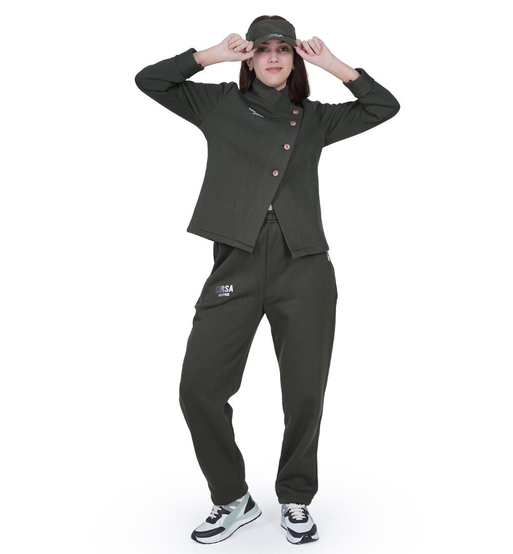 ORSA Womens Cross over Jackets fleece coord - Image 5