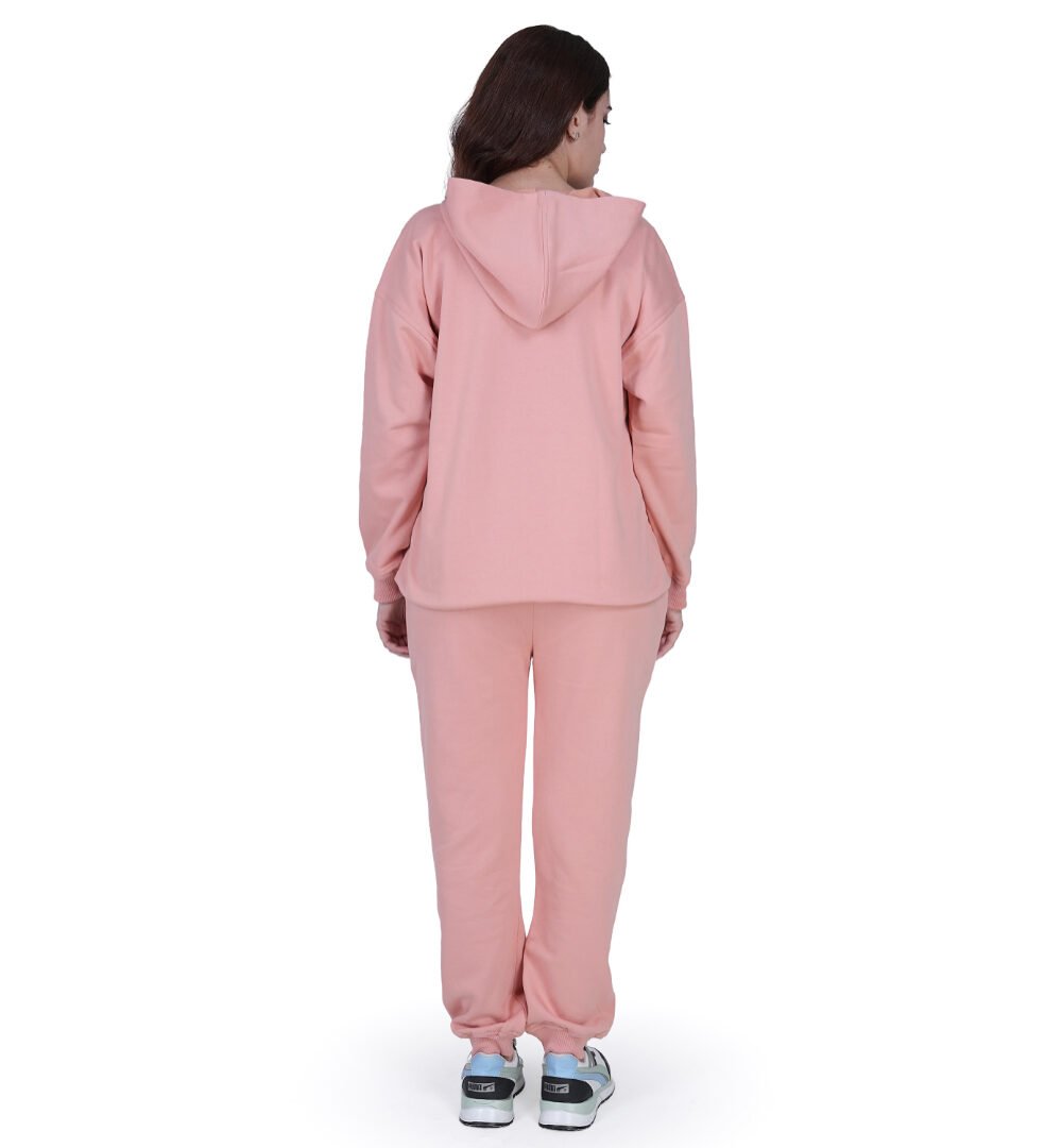 Pink Hoodie Co ord Set for Women