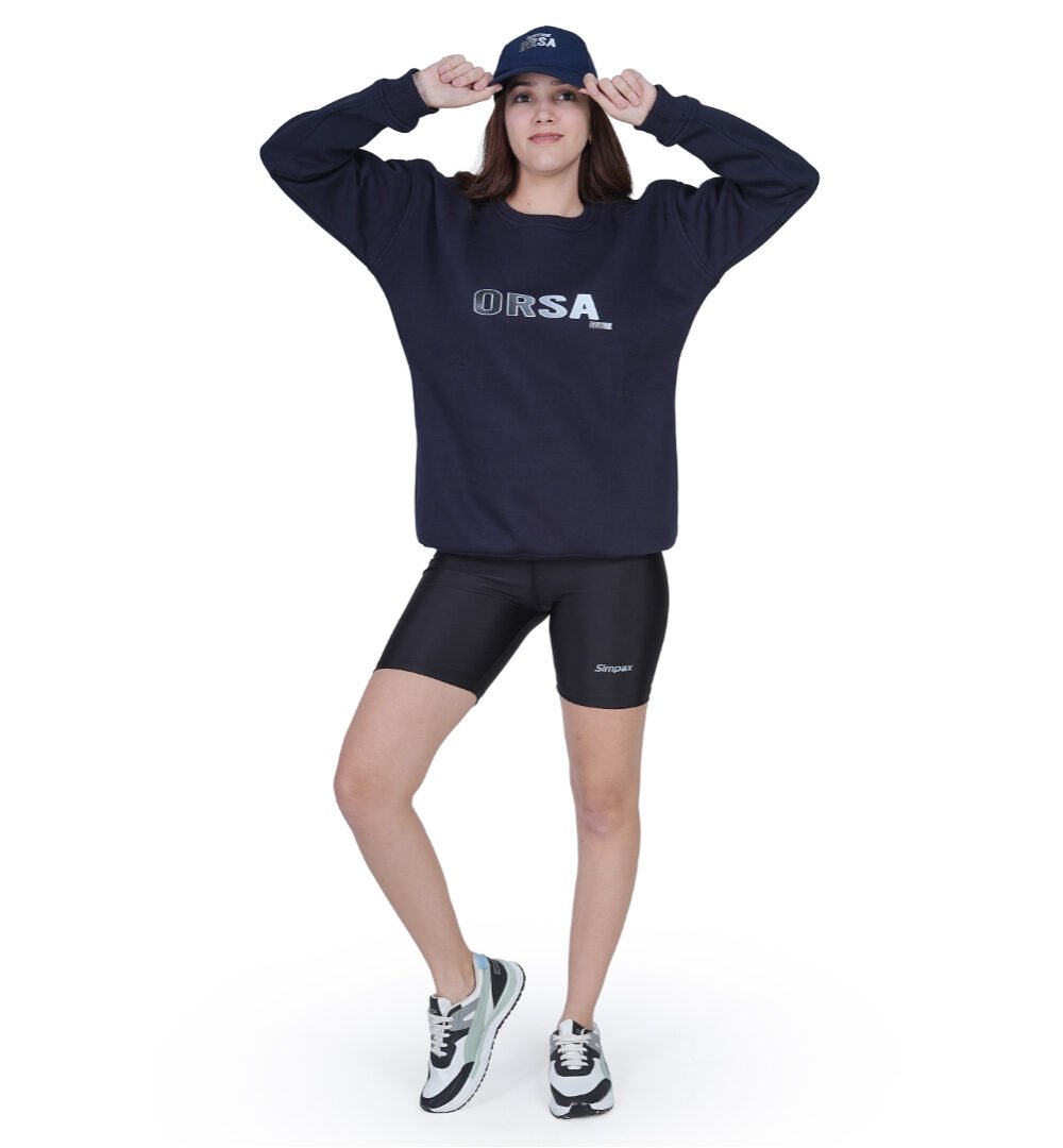 ORSA Unisex Navy blue Varsity sweatshirts - Image 3