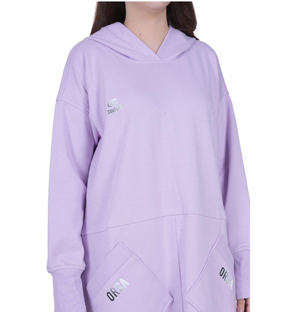 ORSA Women Lavender Hoodie Dundee dress - Image 5